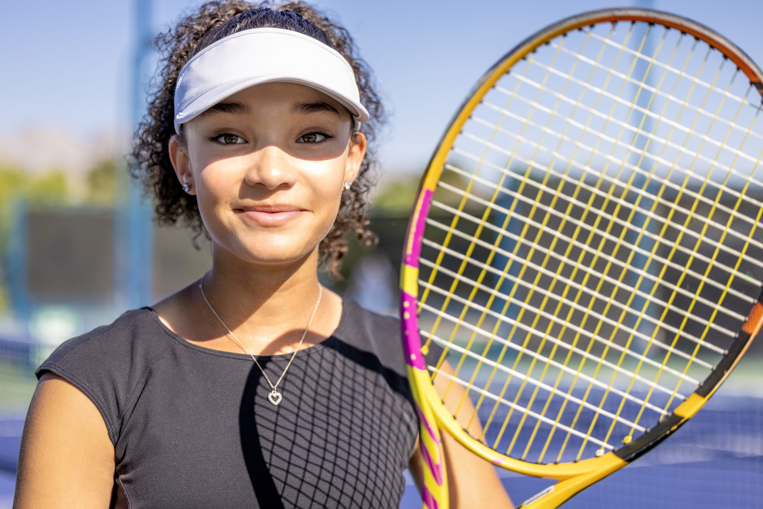 a student athlete and tennis player attends online school at Holston Academy